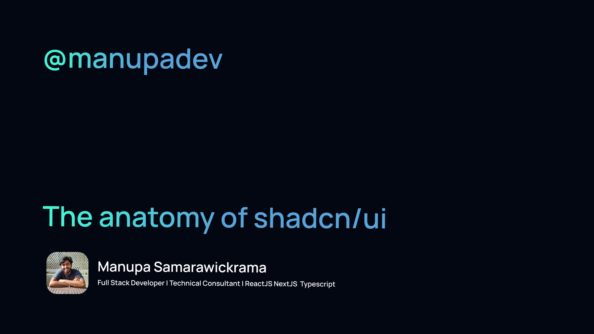 The anatomy of shadcn/ui